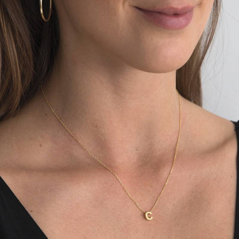 Mosuo Jewellery Diamant Buchstaben Halskette “C” - Vermeil Begrenzte Freigabe