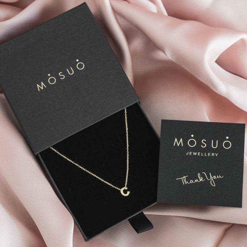 Mosuo Jewellery Diamant Buchstaben Halskette “C” - Vermeil Begrenzte Freigabe