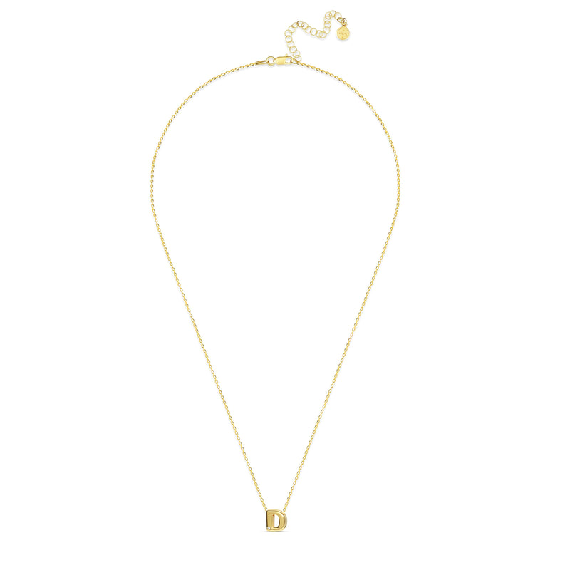 Mosuo Jewellery Diamant Buchstaben Halskette “D” - Vermeil Letzte 3 Tage
