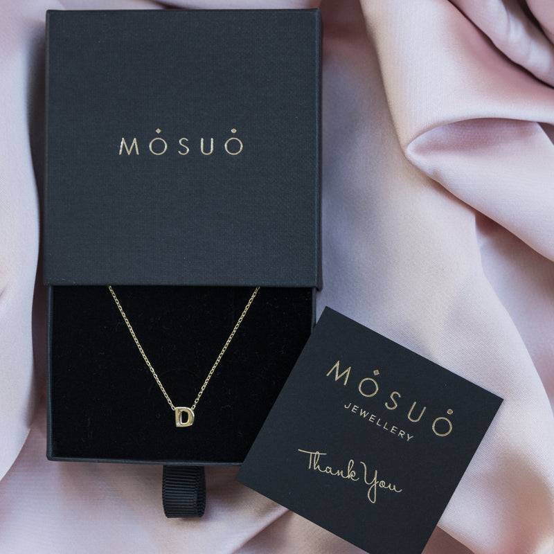 Mosuo Jewellery Diamant Buchstaben Halskette “D” - Vermeil Letzte 3 Tage