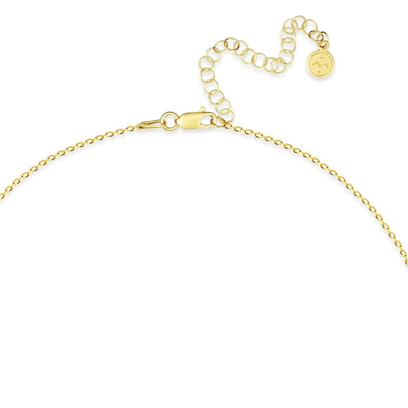 Mosuo Jewellery Diamant Buchstaben Halskette “F” - Vermeil Neueste Stile