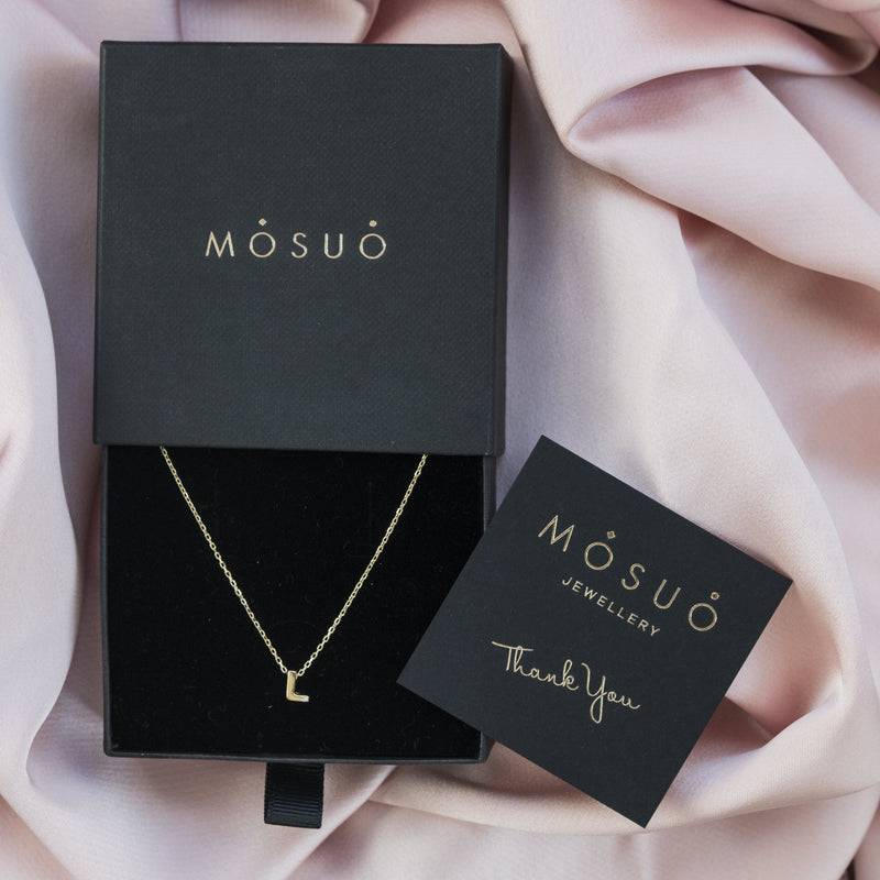 Mosuo Jewellery Diamant Buchstaben Halskette “L” - Vermeil Bis zu 65% Rabatt