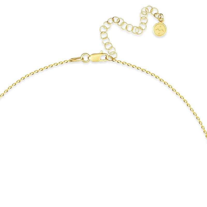 Mosuo Jewellery Diamant Buchstaben Halskette “N” - Vermeil Sonderangebot der Fabrik