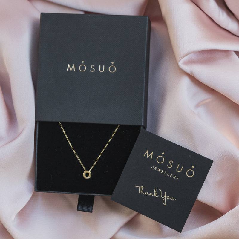 Mosuo Jewellery Diamant Buchstaben Halskette “O” - Vermeil Vierteljährliche Förderung