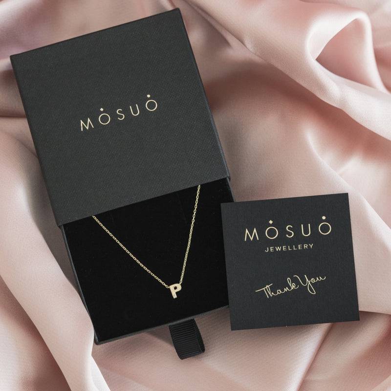 Mosuo Jewellery Diamant Buchstaben Halskette “P” - Vermeil Bis zu 55% Rabatt