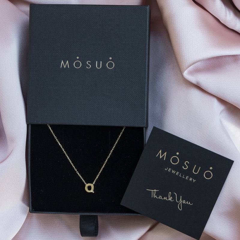 Mosuo Jewellery Diamant Buchstaben Halskette “Q” - Vermeil Discount Store für neue Produkte
