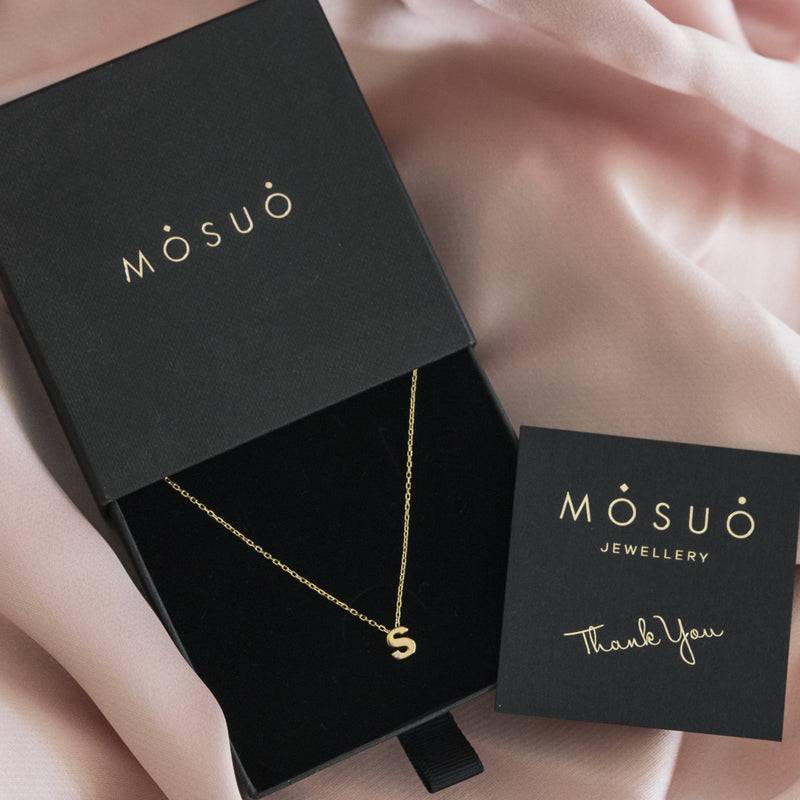 Mosuo Jewellery Diamant Buchstaben Halskette “S”- Vermeil Super Rabatt