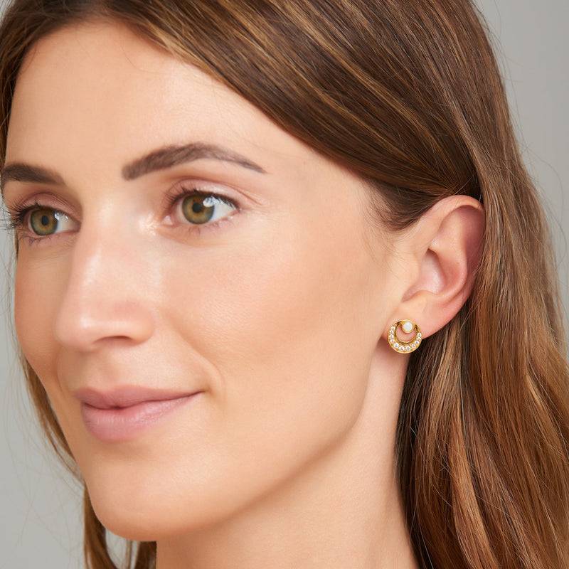Mosuo Jewellery Mond Opal Ohrringe - Vermeil Black Friday Preise