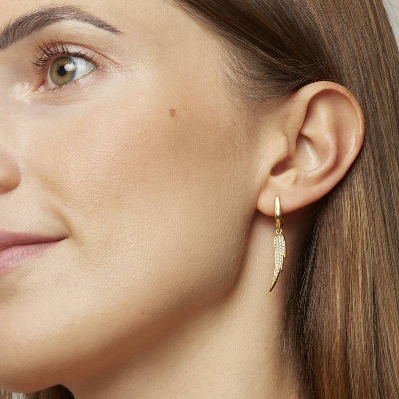 Mosuo Jewellery Engelsflügel Ohrringe - Vermeil Im Verkauf