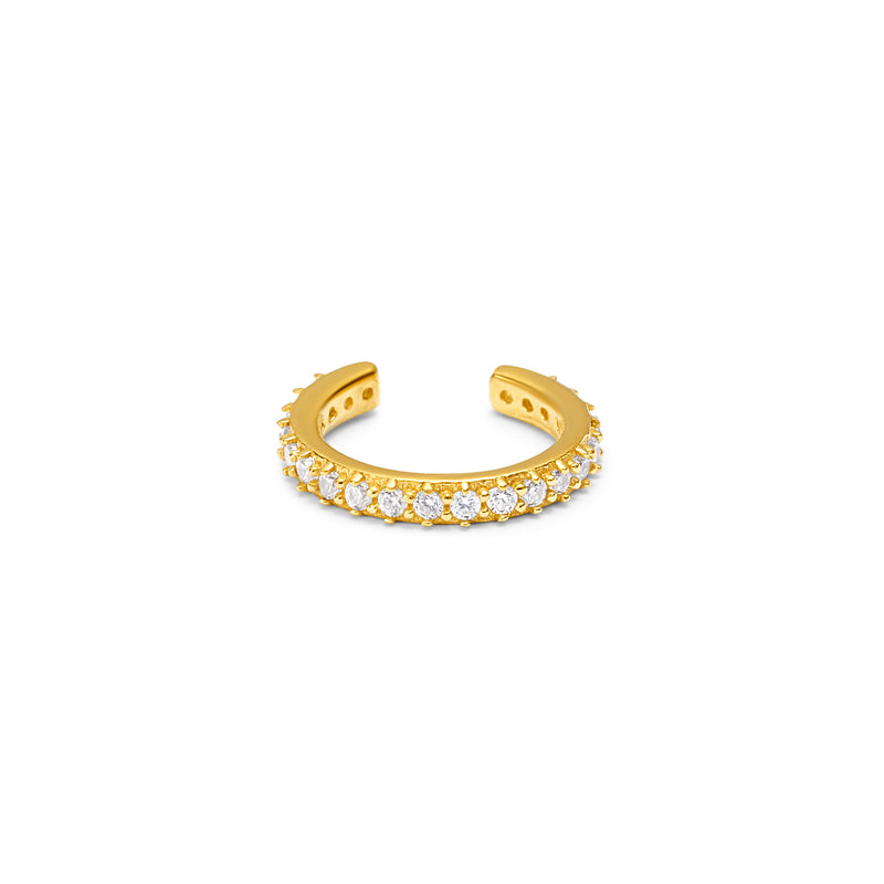 Mosuo Jewellery Ohrklemme Zirconia - Vermeil
