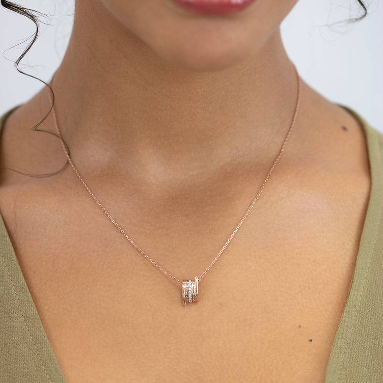 Nana Kay Echtgold Collier Passer Rosé Sonderangebot der Fabrik