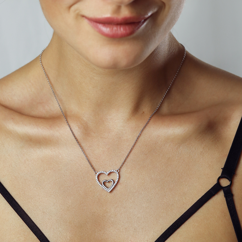Nana Kay Double Happiness Halskette Silber Flash Sale