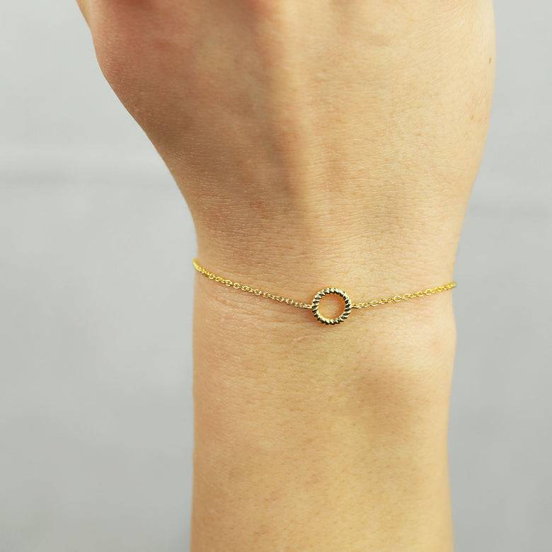 Nana Kay Pretty Twist Armband Cord Gold Nur für heute