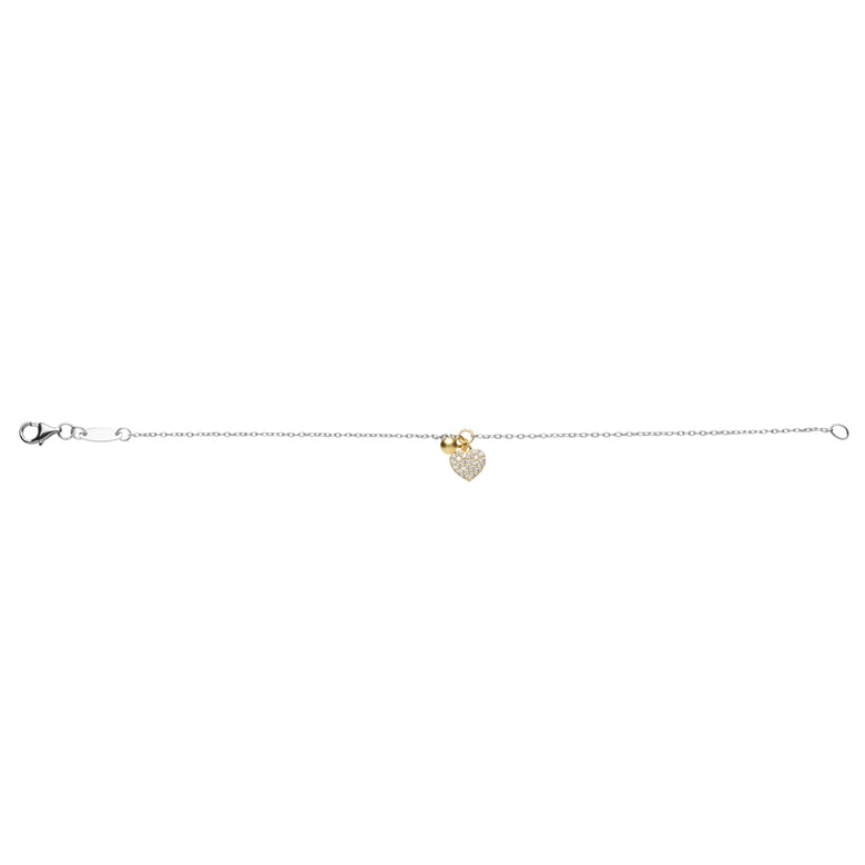 Nana Kay Sweet Glam Armband Herz Gold Kostenloser Versand international