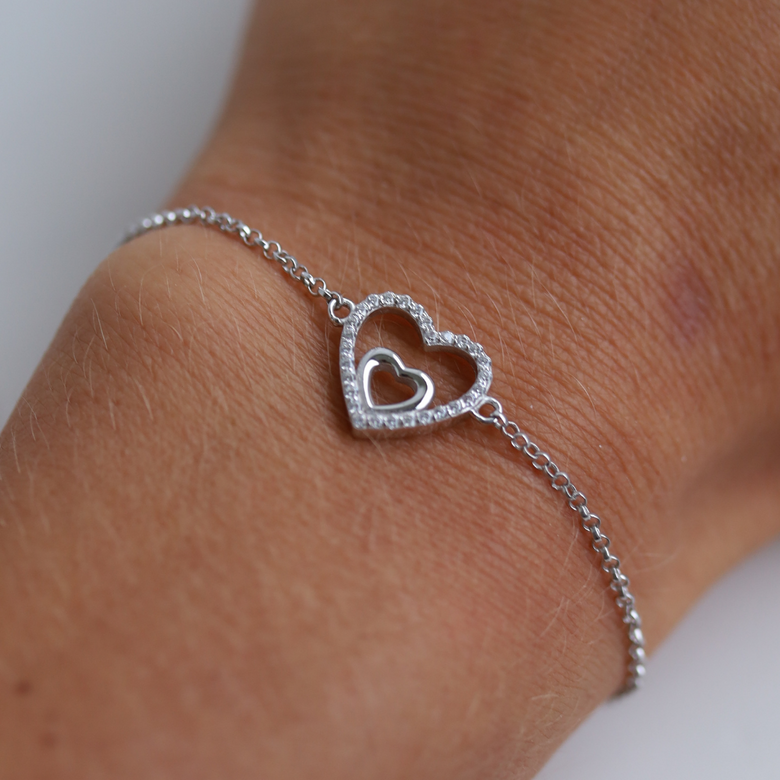 Nana Kay Double Happiness Armband Silber Im Verkauf