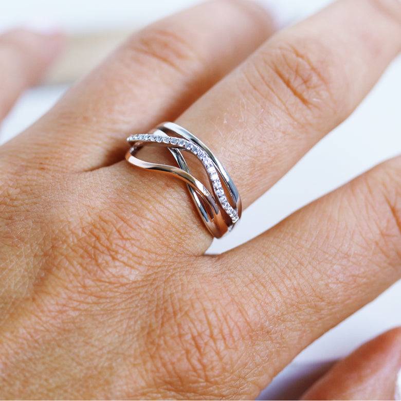Nana Kay Swinging Silver Ring Eternity Kostenloser Versand international