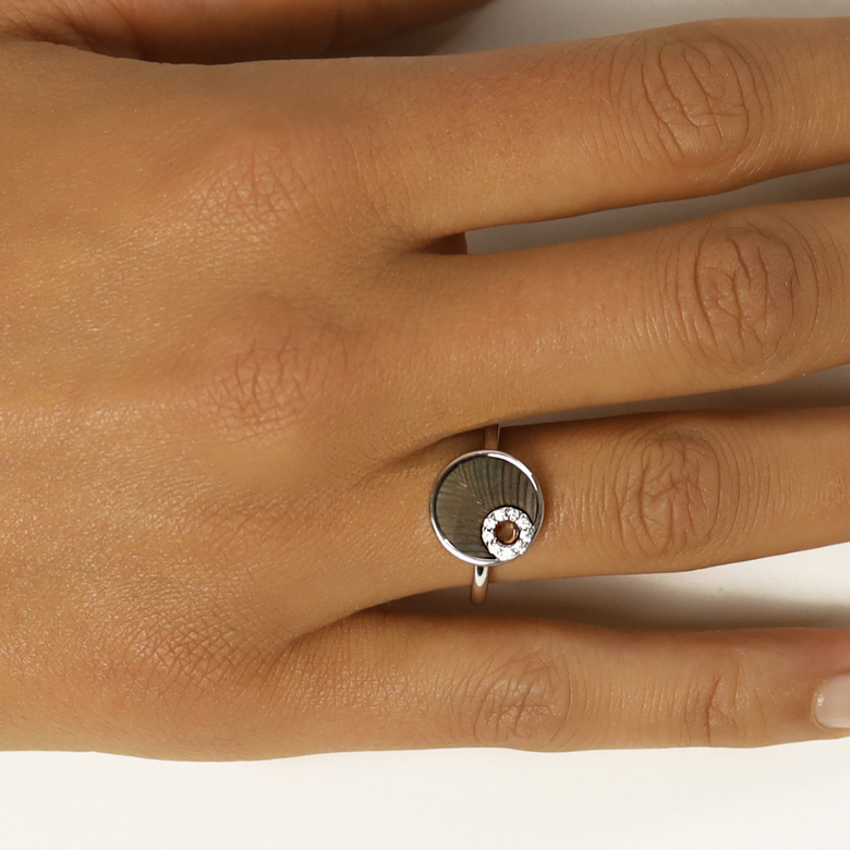 Nana Kay Shiny Circles Ring Shell Speichern exportieren
