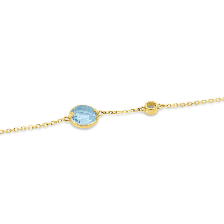 Nana Kay Echtgold Armband Aquamarine 50% Rabatt mit kostenlosem Versand