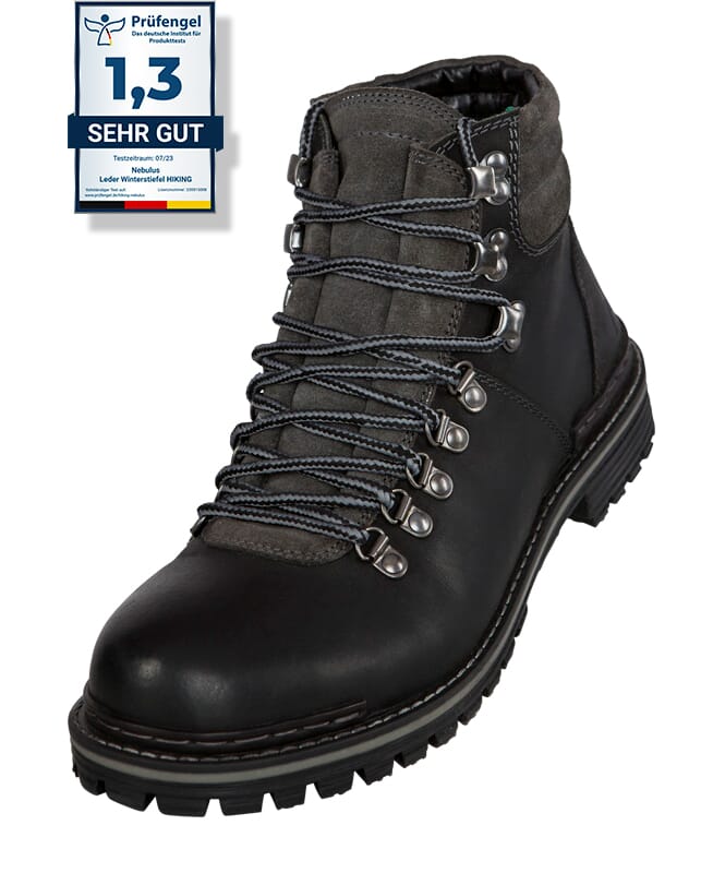 Nebulus Leder Winterstiefel HIKING Herren mit Merinowolle Flash Sale