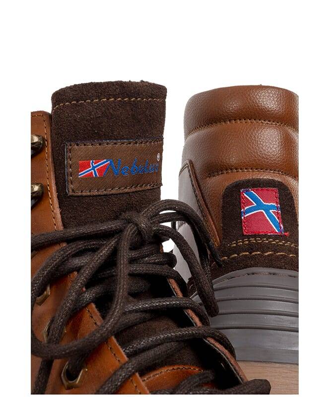 Nebulus Leder Winterstiefel NORDAS Herren mit Merinowolle Exklusivangebot