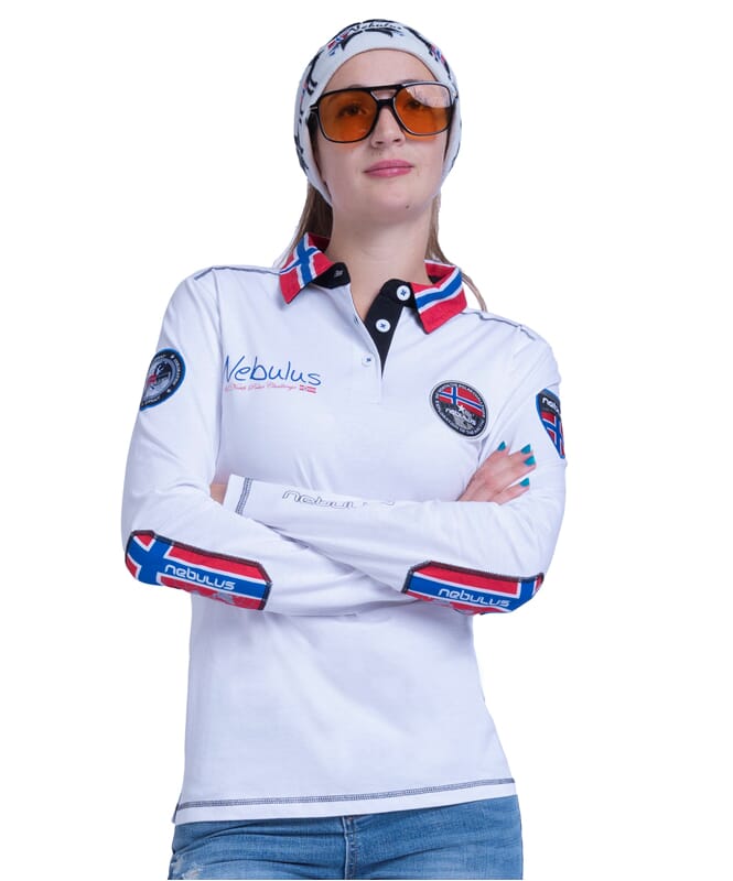 Nebulus Poloshirt langarm BENTY Damen 50% Rabatt mit kostenlosem Versand