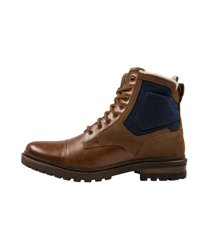 Nebulus Leder Winterstiefel BILL Herren mit Merinowolle Lagerräumung
