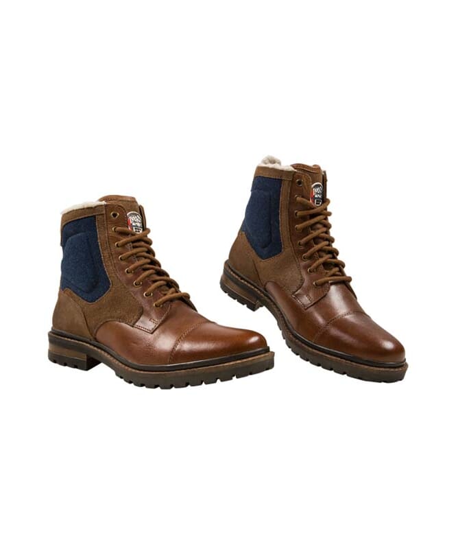 Nebulus Leder Winterstiefel BILL Herren mit Merinowolle Lagerräumung