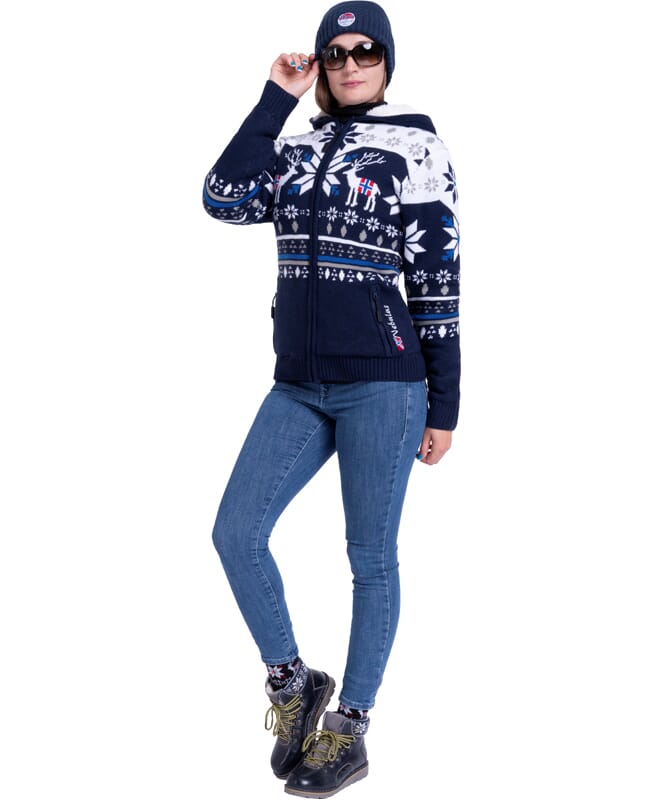 Nebulus Norweger Jacke Hoody mit Teddyfell NORON Damen Neuheiten