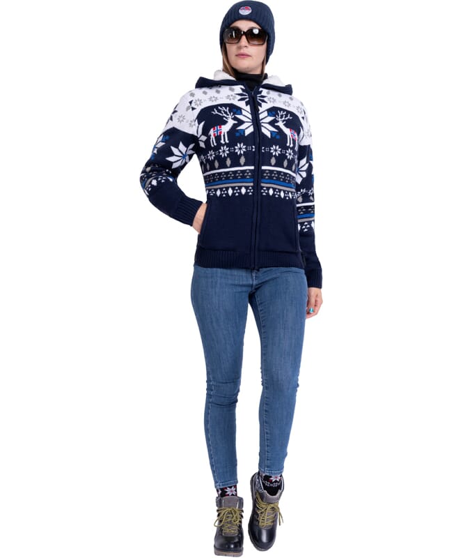 Nebulus Norweger Jacke Hoody mit Teddyfell NORON Damen Neuheiten