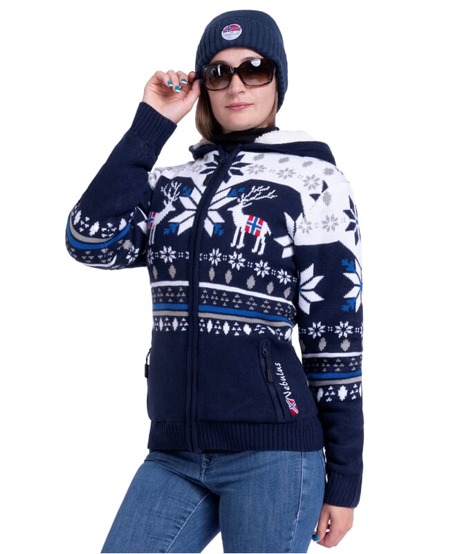Nebulus Norweger Jacke Hoody mit Teddyfell NORON Damen Neuheiten