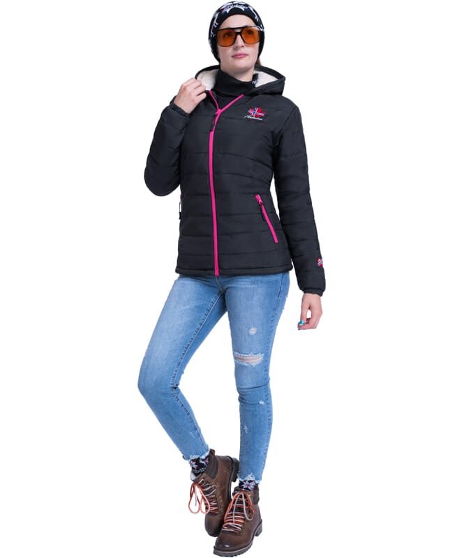 Nebulus Winterjacke mit Teddyfell GLOWFUR Damen Saisonale Angebote