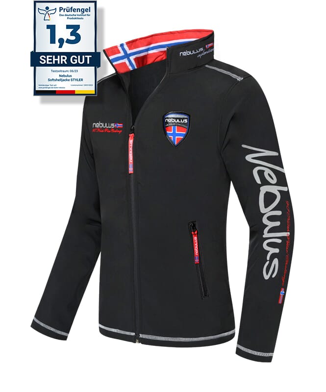 Nebulus Softshelljacke STYLER Herren Vierteljährliche Förderung