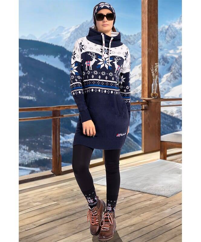 Nebulus Norweger Strickkleid FINALY Damen Angebote