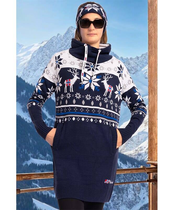 Nebulus Norweger Strickkleid FINALY Damen Angebote
