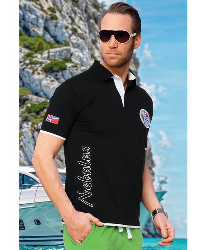 Nebulus Poloshirt SHIP Herren Heißer Verkauf