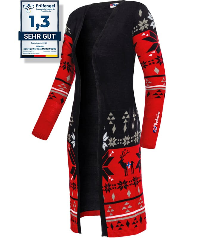 Nebulus Norweger Cardigan Strickjacke Mantel NOORS Damen Tägliche Deals