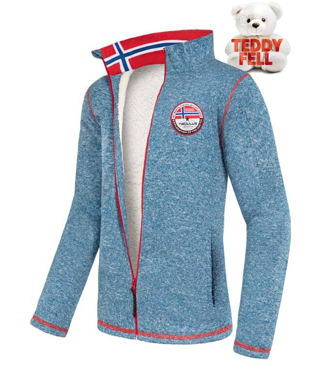 Nebulus Fleecejacke mit Teddyfell FALLOU Herren Black Friday Preise