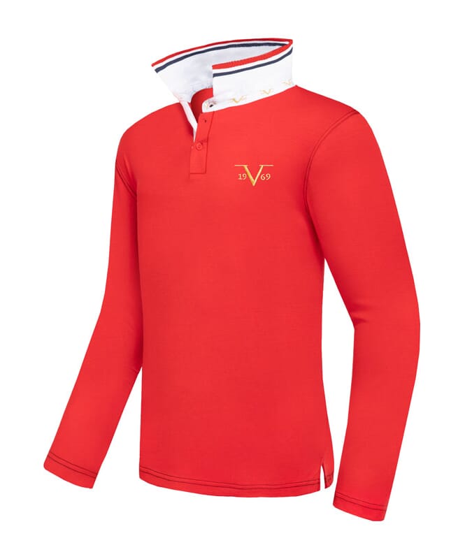 Nebulus 19V69 Langarm Poloshirt Herren 50% Rabatt für begrenzte Zeit