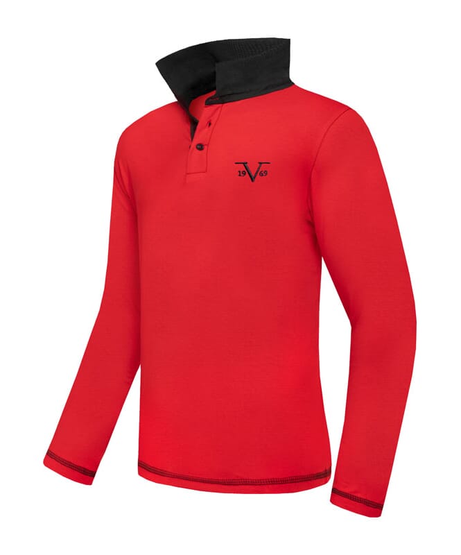 Nebulus 19V69 Langarm Poloshirt Herren Versandkostenfrei