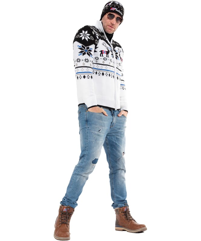 Nebulus Norweger Strickjacke mit Teddyfell SVERRE Herren Tägliche Deals