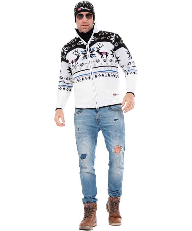 Nebulus Norweger Strickjacke mit Teddyfell SVERRE Herren Tägliche Deals