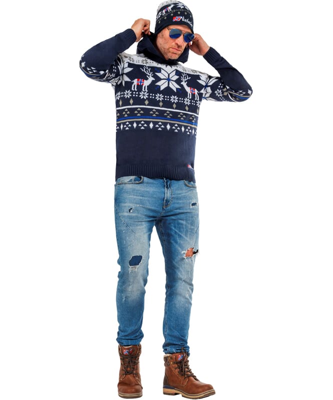 Nebulus Norweger Strick-Hoodie NORJAN Herren Letzter Tag
