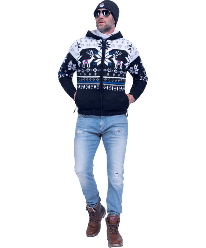 Nebulus Norweger Jacke Hoody mit Teddyfell NORON Herren Discount Store für neue Produkte