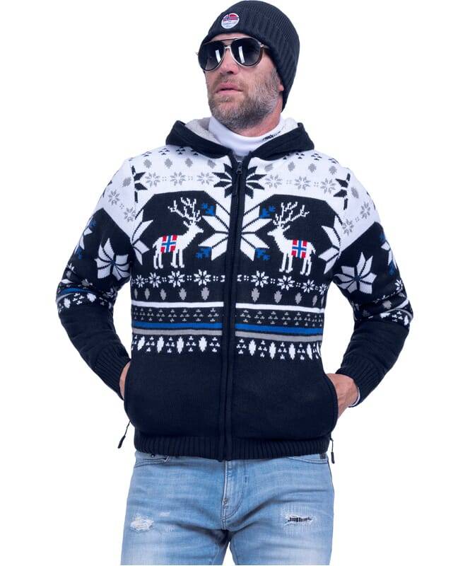 Nebulus Norweger Jacke Hoody mit Teddyfell NORON Herren Discount Store für neue Produkte
