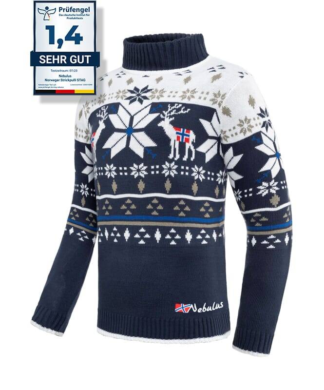 Nebulus Norweger Strickpullover STAG Herren Angebote