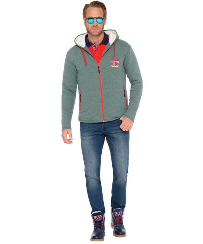 Nebulus Fleecejacke mit Teddyfell BRITANNIA Herren Versandkostenfrei