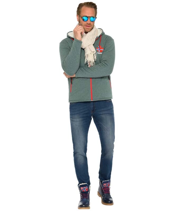 Nebulus Fleecejacke mit Teddyfell BRITANNIA Herren Versandkostenfrei