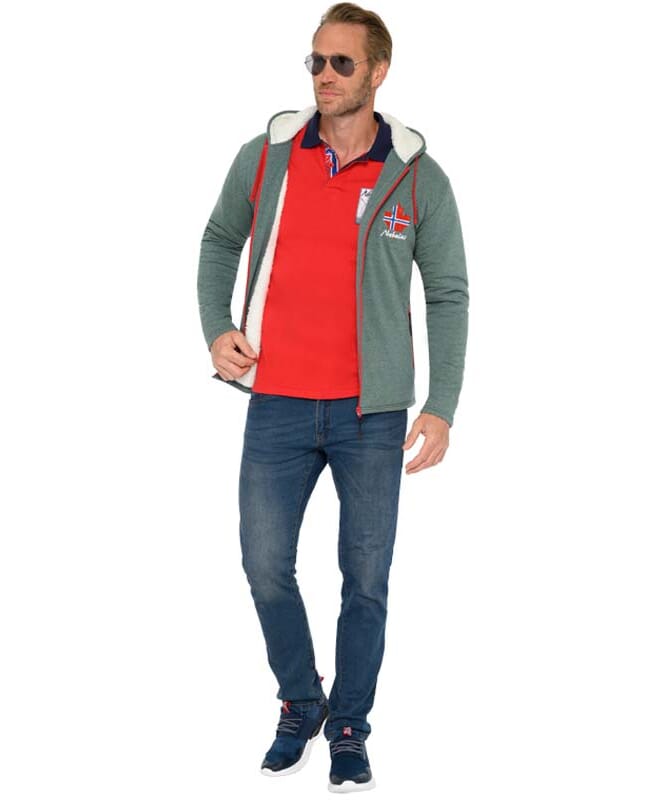 Nebulus Fleecejacke mit Teddyfell BRITANNIA Herren Versandkostenfrei