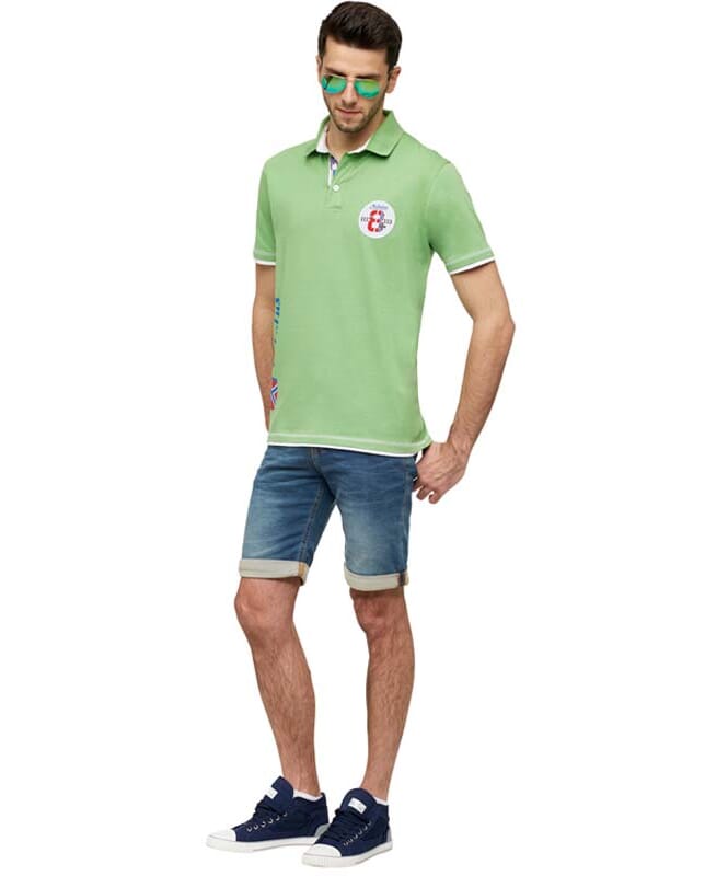 Nebulus Polo-Shirt ORANGE Herren Top Angebot