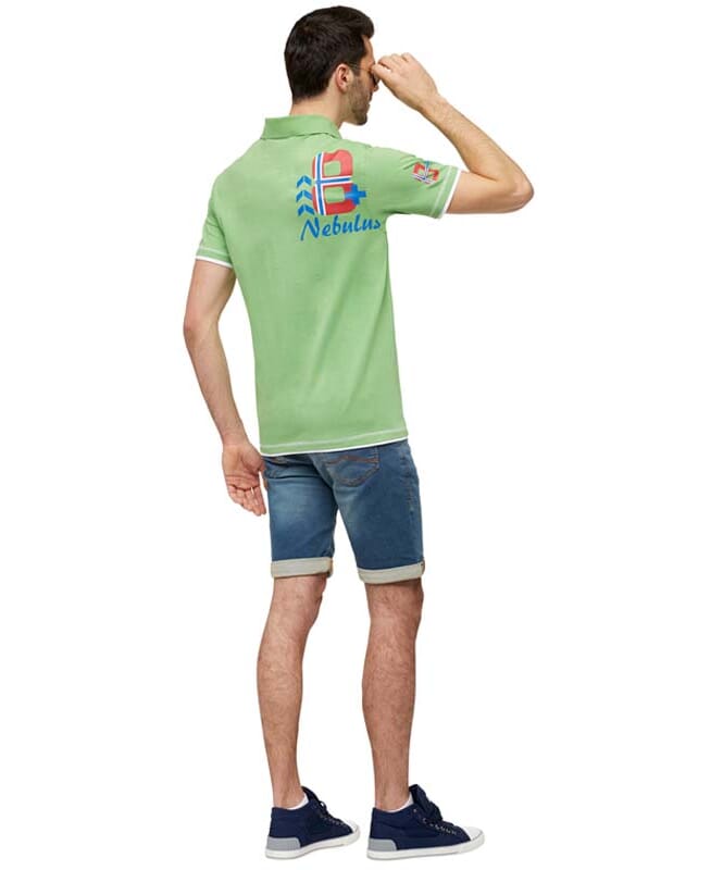 Nebulus Polo-Shirt ORANGE Herren Top Angebot